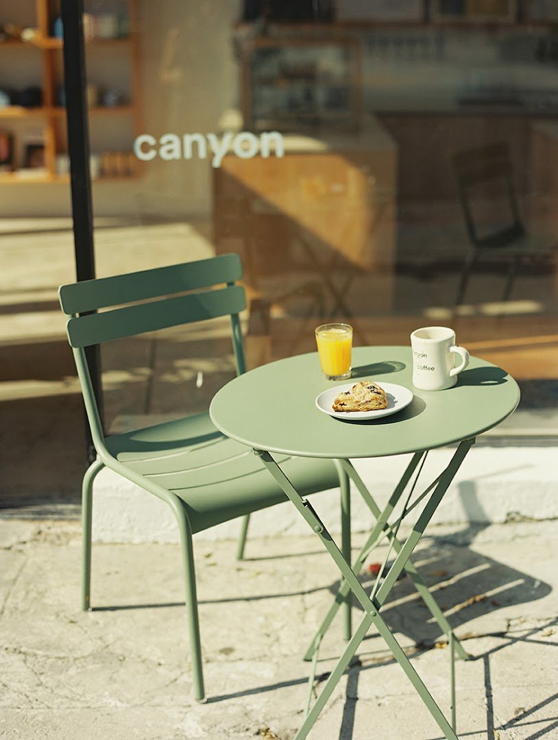 Storefront of Canyon Coffee, specialty coffee shop in Los Angeles