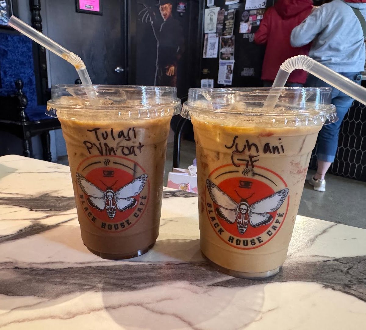 Coffee at Black House Cafe, specialty coffee shop in Indianapolis