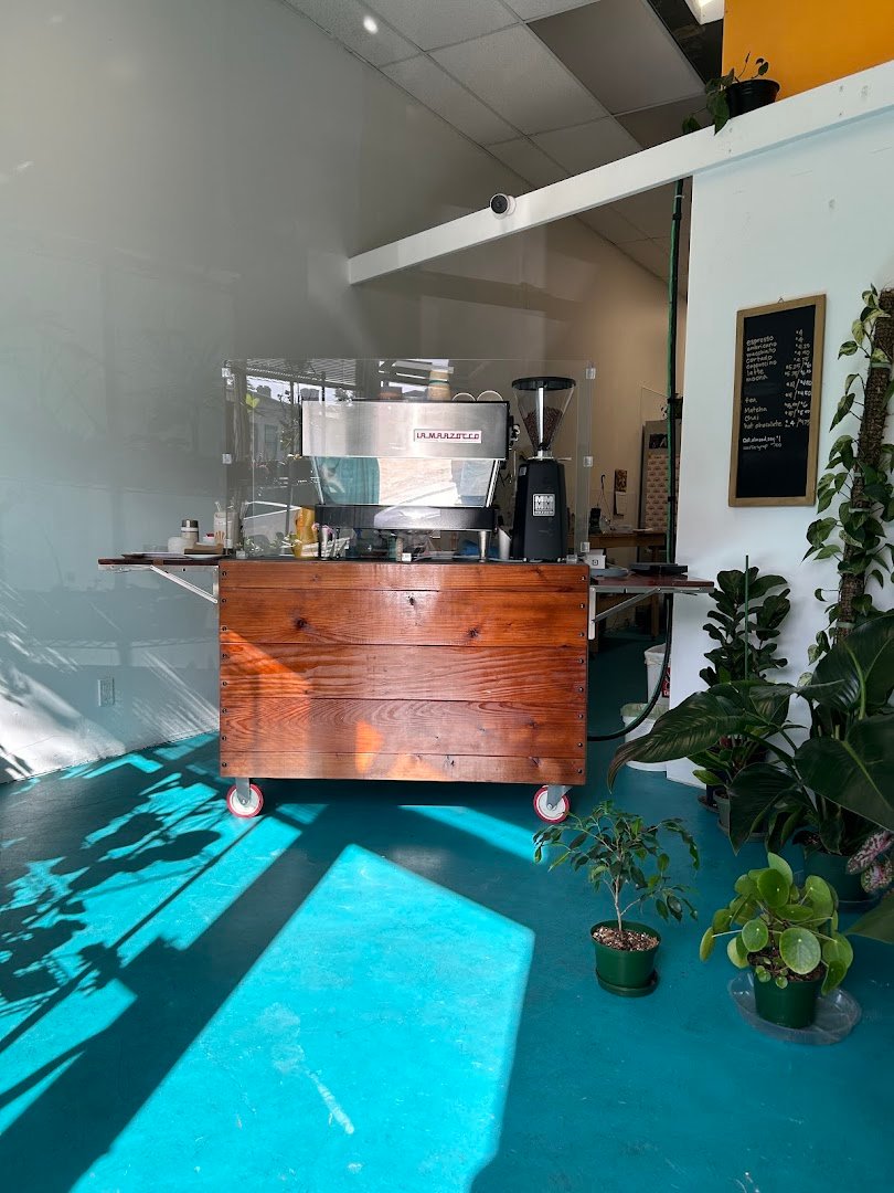 Interior of Golden Outside, specialty coffee shop in Oakland