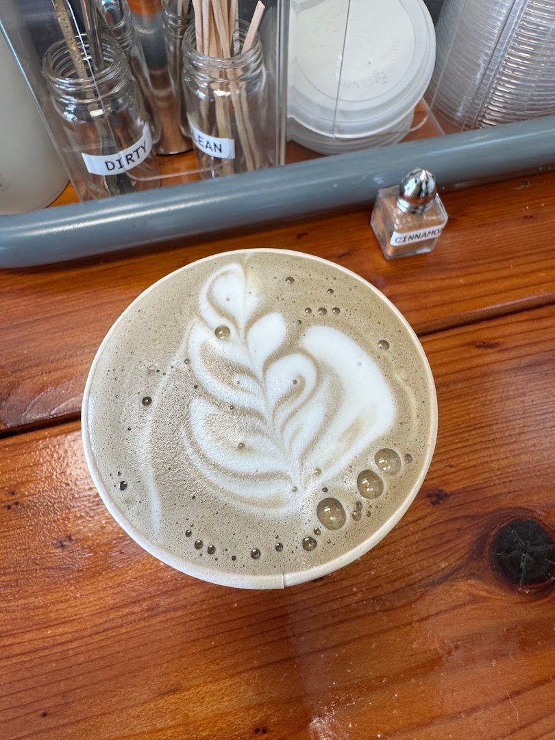 Coffee at Golden Outside, specialty coffee shop in Oakland