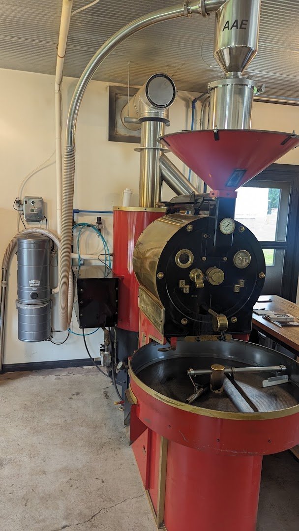 Interior of Buffalo Coffee Roastery, specialty coffee shop in Buffalo