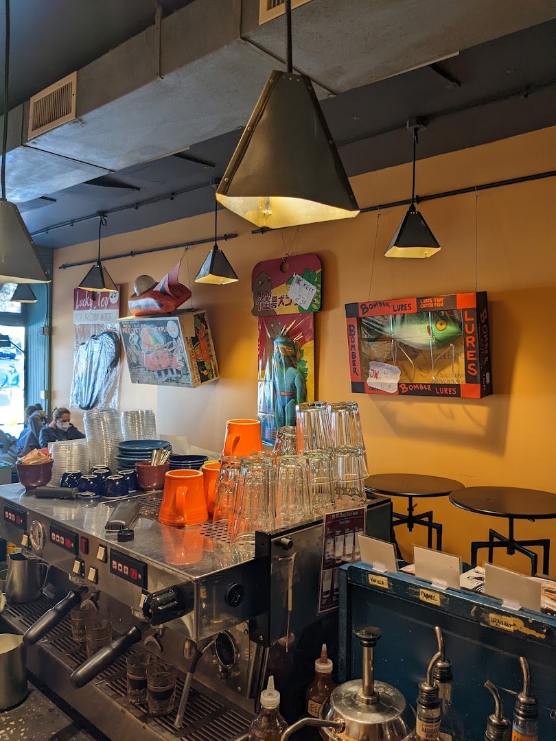 Interior of High Point Cafe, specialty coffee shop in Philadelphia