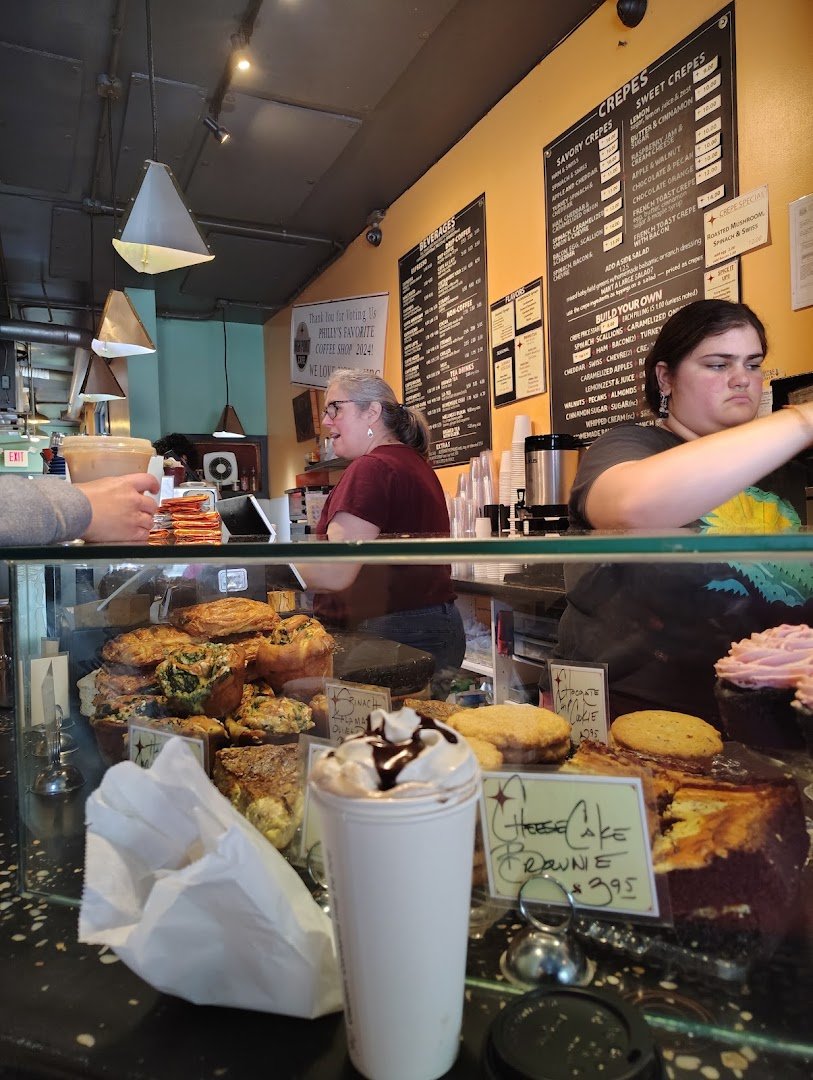 Interior of High Point Cafe, specialty coffee shop in Philadelphia