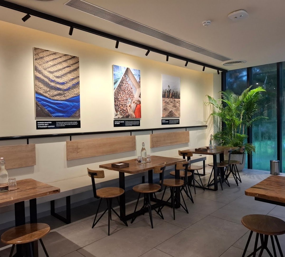 Interior of Subko at Museum of Solutions, specialty coffee shop in Mumbai