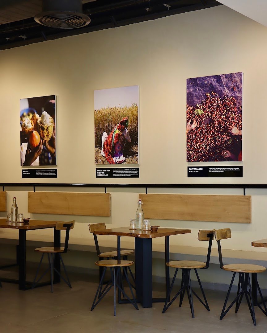 Interior of Subko at Museum of Solutions, specialty coffee shop in Mumbai