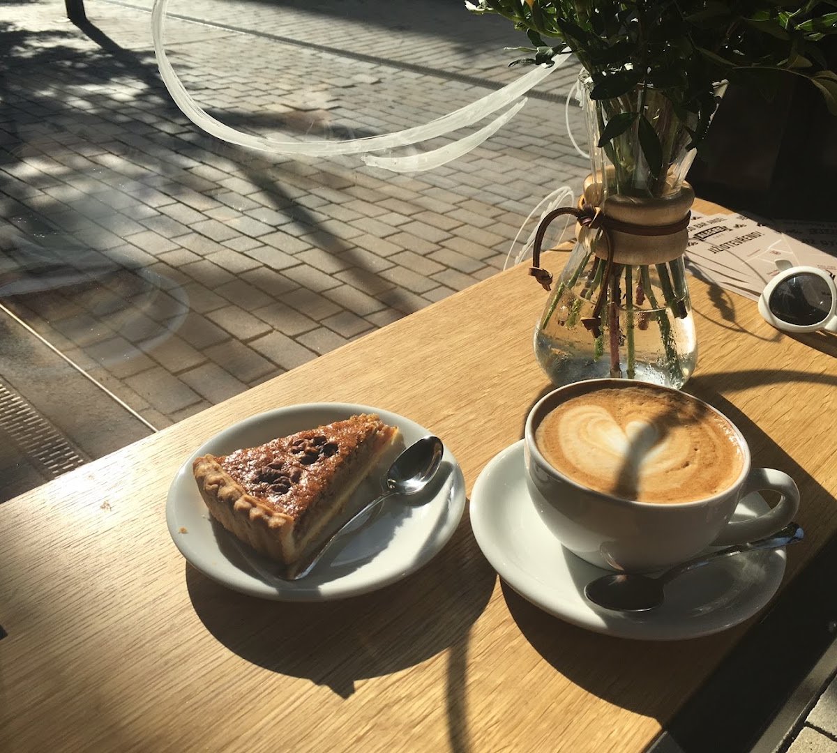 Coffee at Café Alegre, specialty coffee shop in Prague