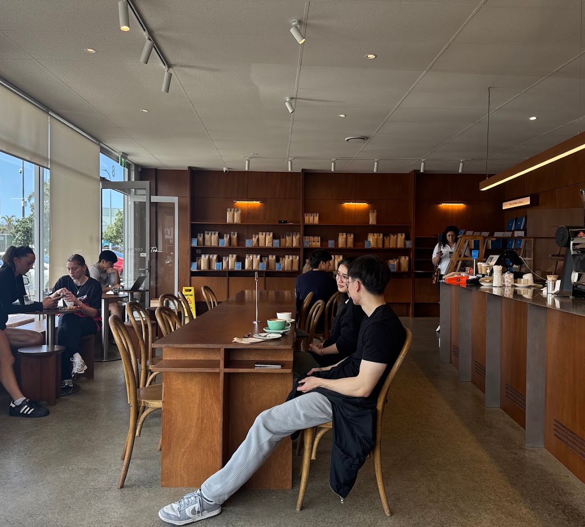 Interior of Tob Coffee, specialty coffee shop in Auckland