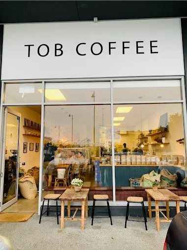 Storefront of Tob Coffee, specialty coffee shop in Auckland