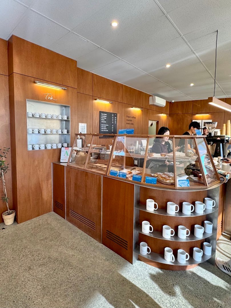 Interior of Tob Coffee, specialty coffee shop in Auckland