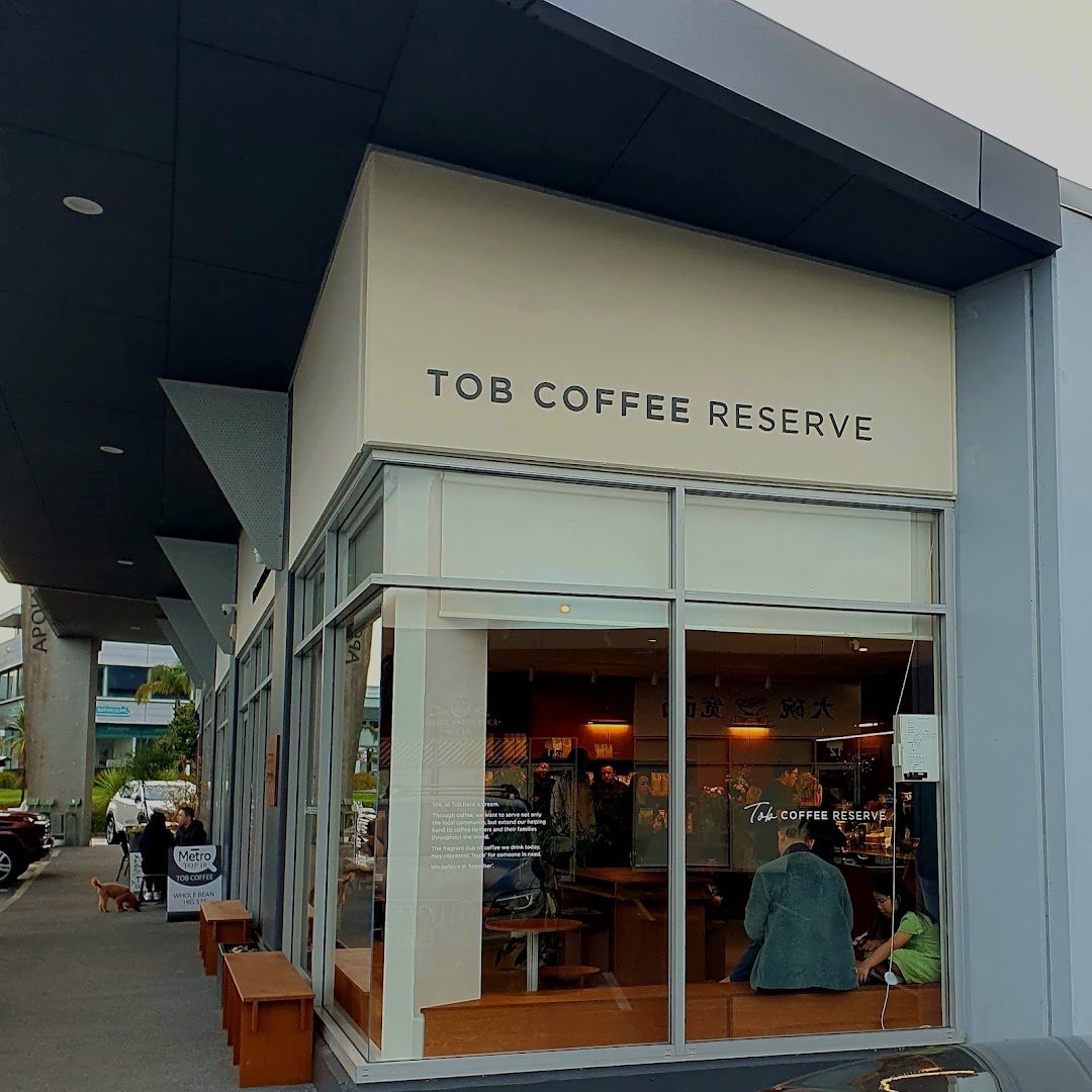 Storefront of Tob Coffee, specialty coffee shop in Auckland