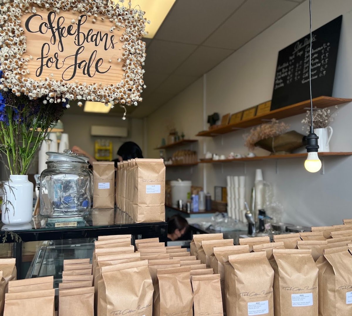 Interior of Tob Coffee, specialty coffee shop in Auckland