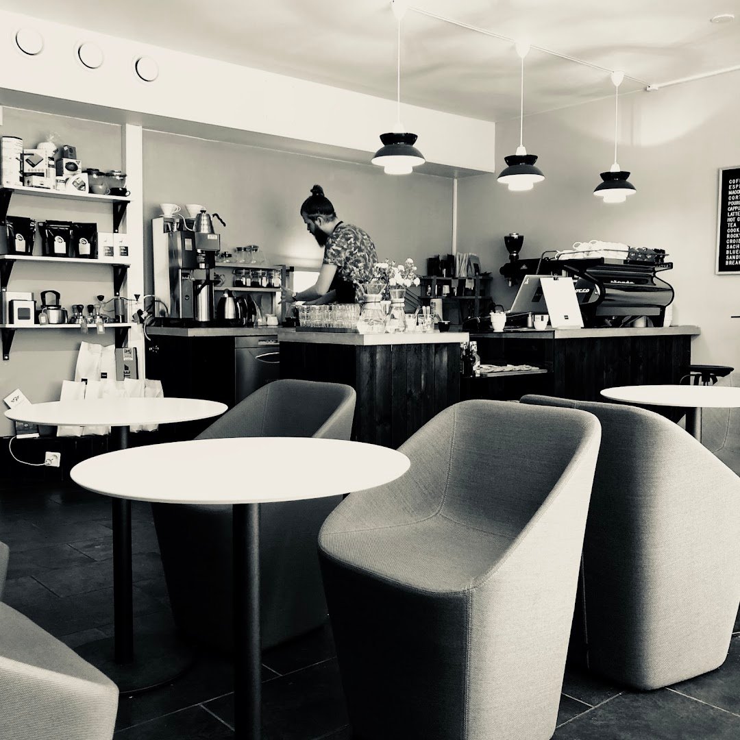 Interior of Artisan Roastery & Café, specialty coffee shop in Helsinki