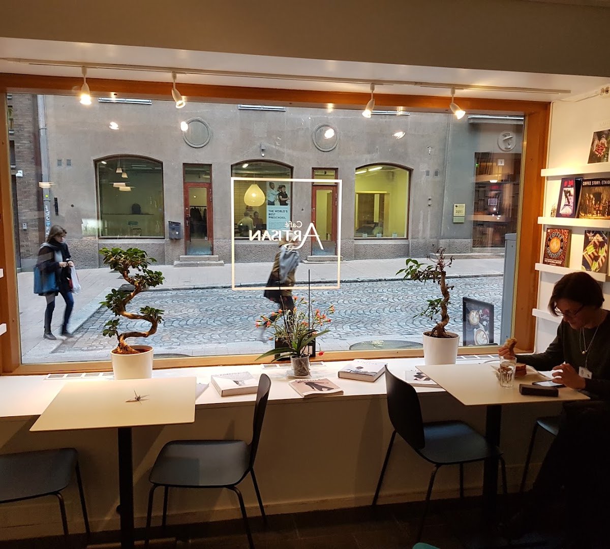Interior of Artisan Roastery & Café, specialty coffee shop in Helsinki
