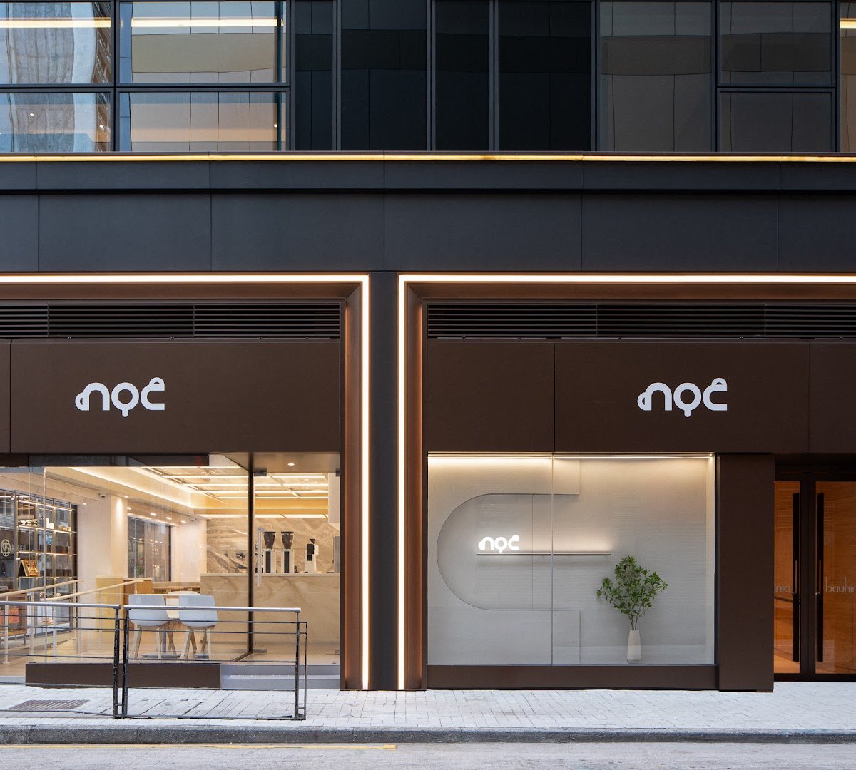 Storefront of noc, specialty coffee shop in Hong Kong
