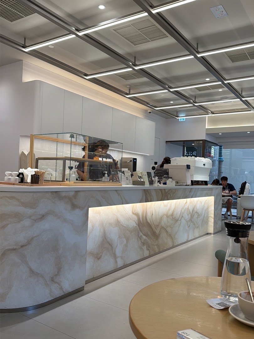 Interior of noc, specialty coffee shop in Hong Kong