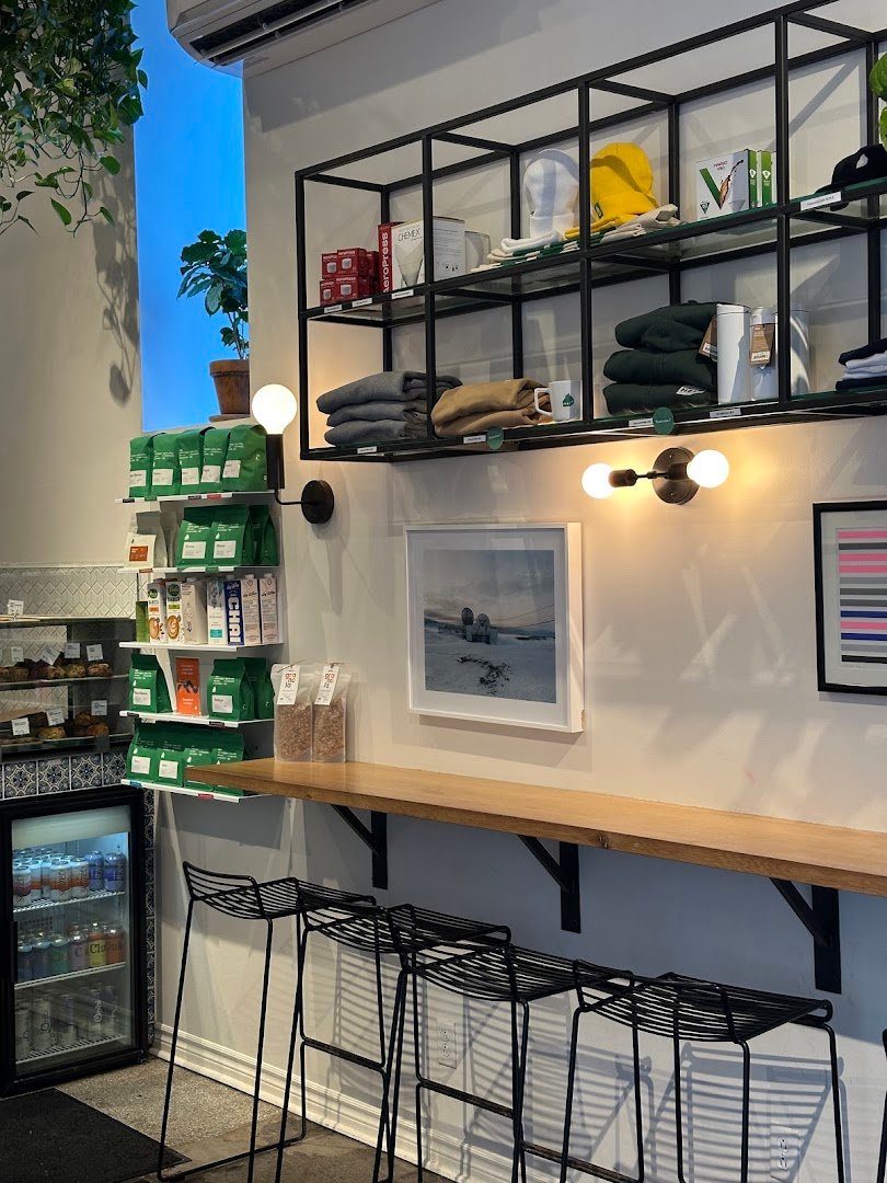 Interior of Melk Café Stanley, specialty coffee shop in Montreal