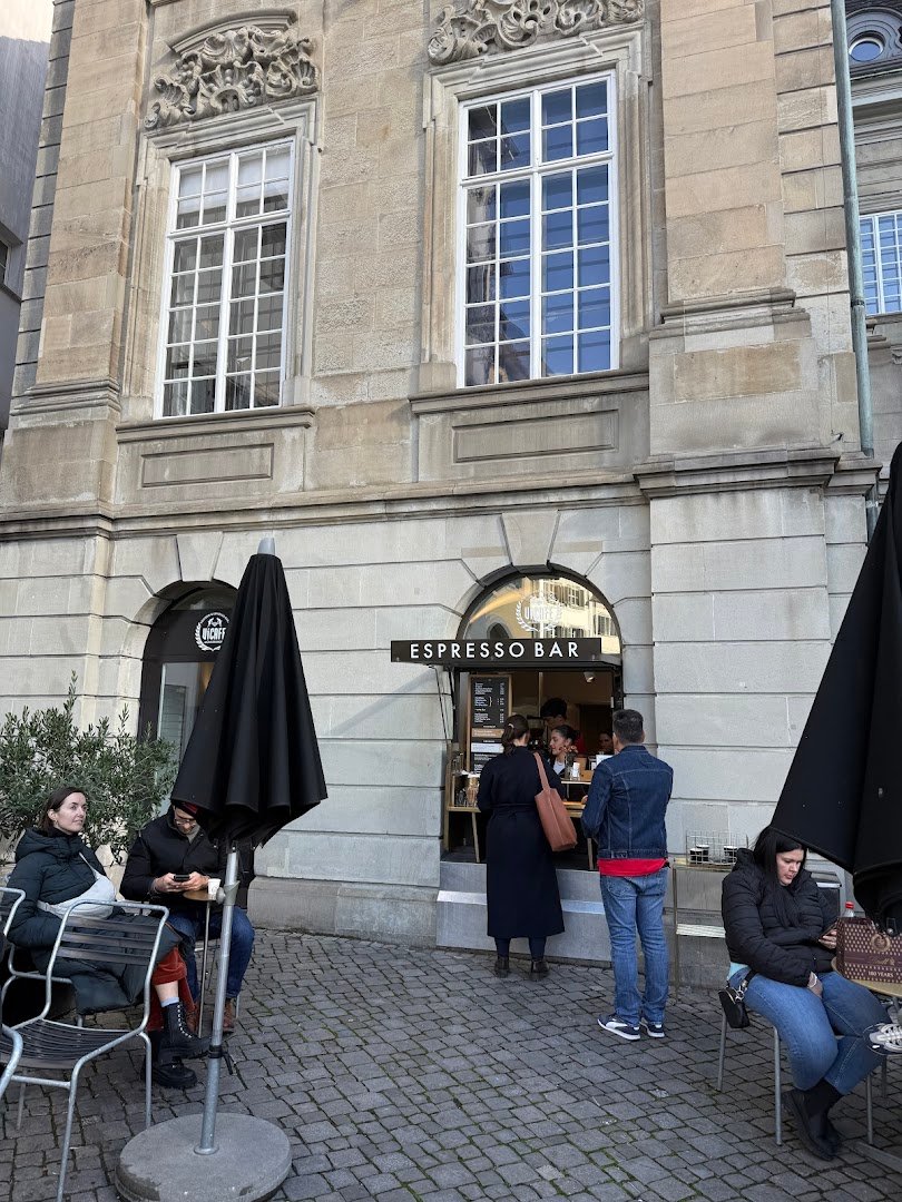 Storefront of ViCAFE Münsterhof, specialty coffee shop in Zurich