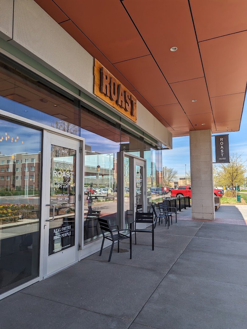 Storefront of Roast Coffeehouse, specialty coffee shop in Omaha