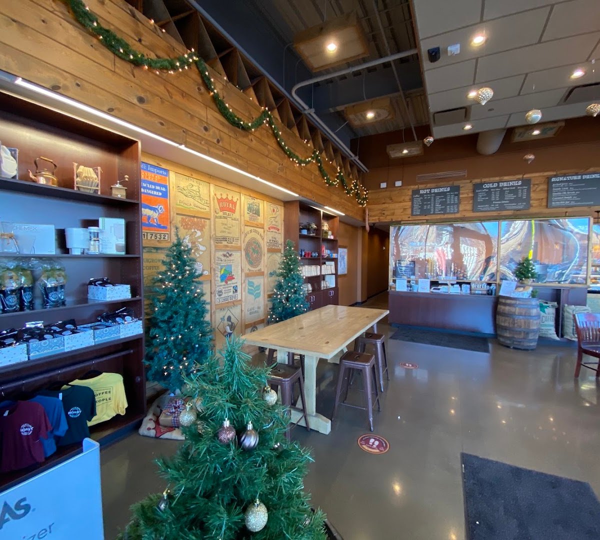 Interior of Roast Coffeehouse, specialty coffee shop in Omaha