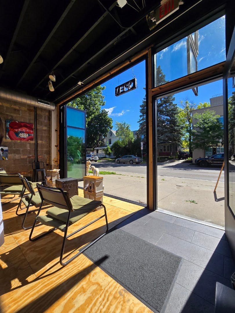 Interior of Thesis Coffee Collective, specialty coffee shop in Minneapolis