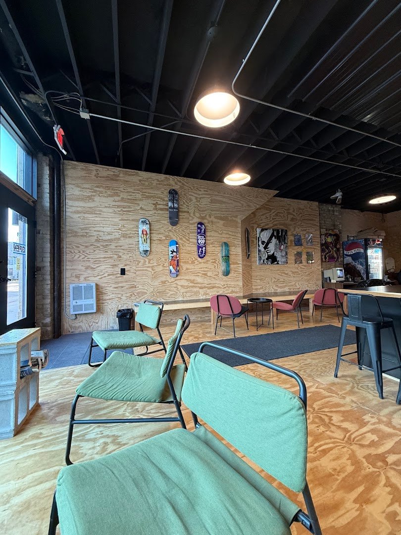 Interior of Thesis Coffee Collective, specialty coffee shop in Minneapolis