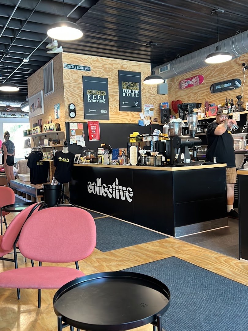Interior of Thesis Coffee Collective, specialty coffee shop in Minneapolis