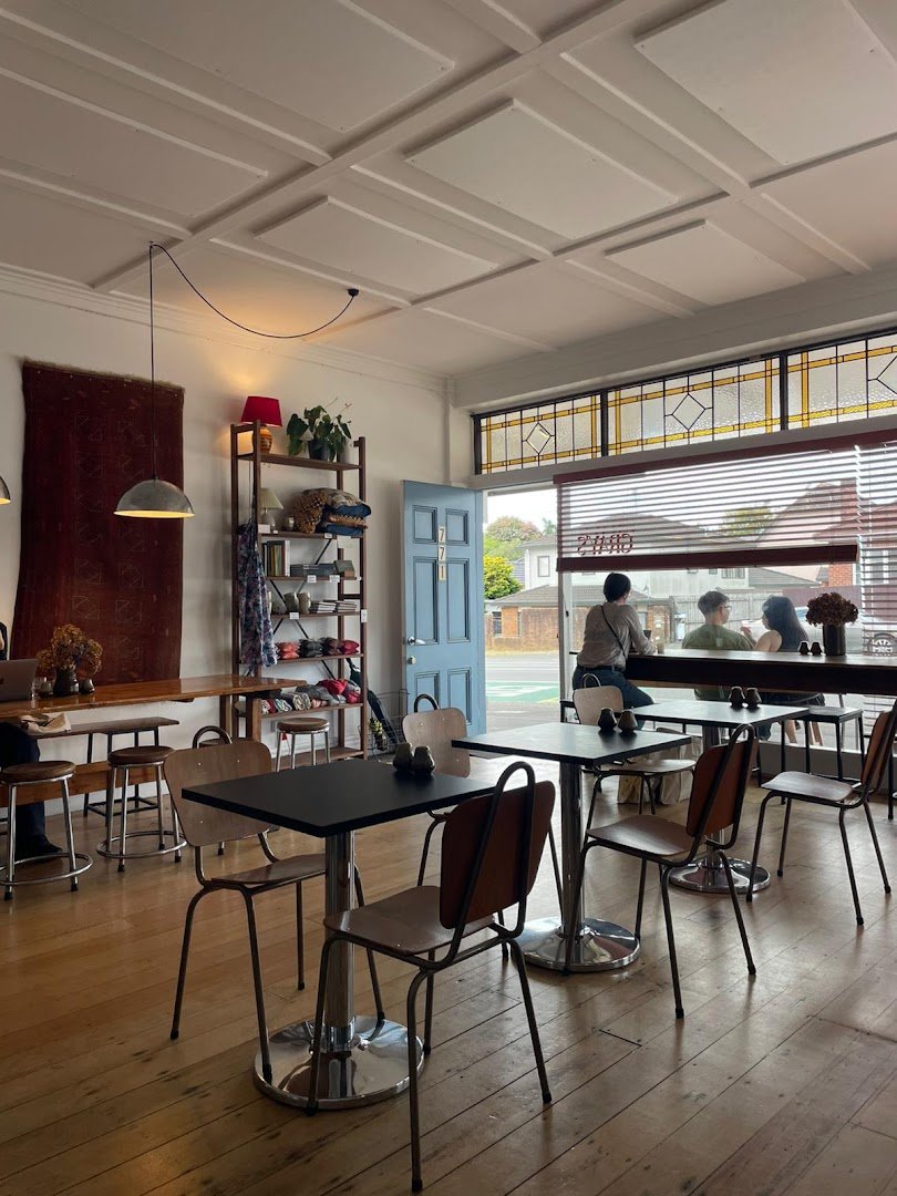 Interior of Gray's, specialty coffee shop in Auckland
