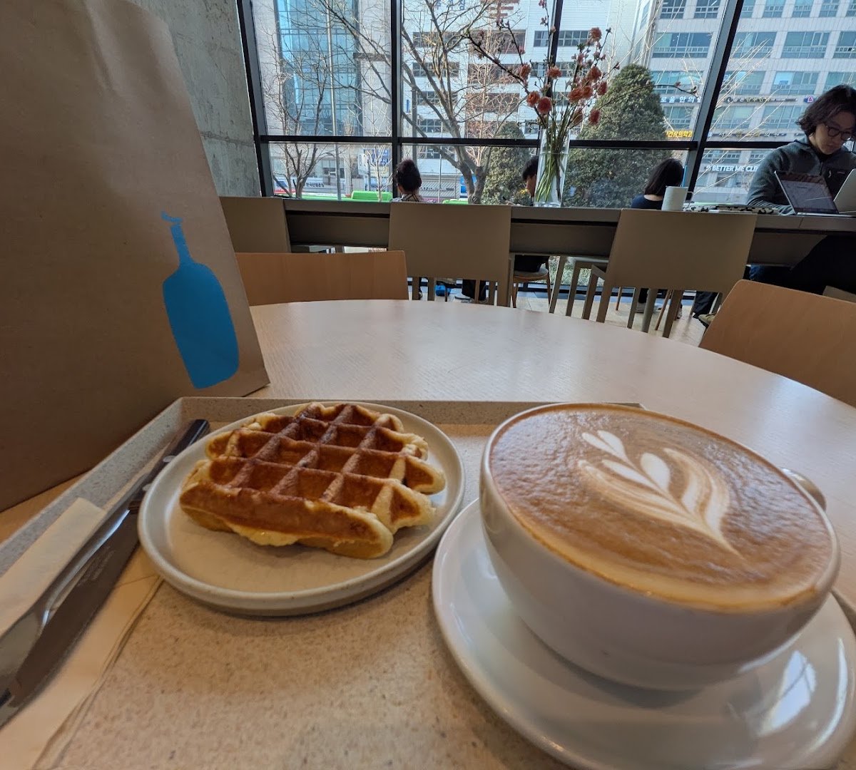 Coffee at Blue Bottle Hongdae Cafe, specialty coffee shop in Seoul