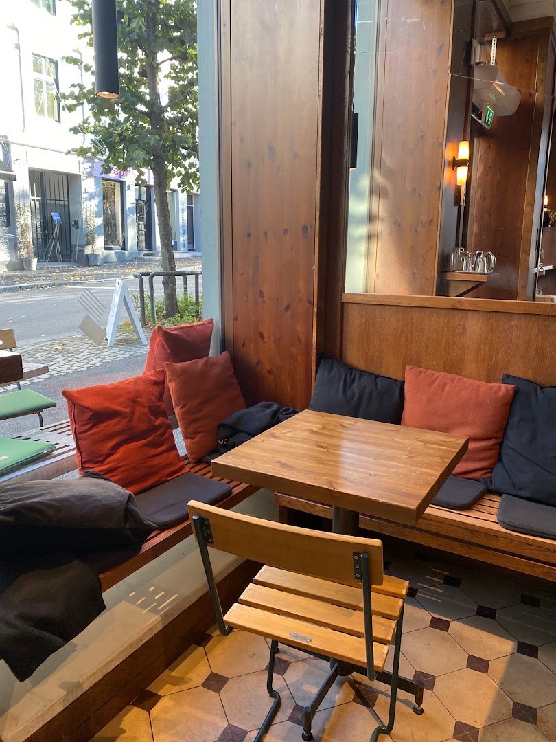 Interior of Stockfleths, specialty coffee shop in Oslo