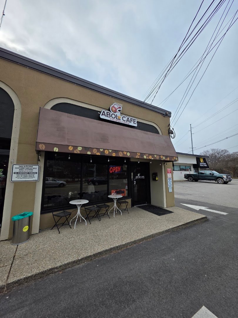 Storefront of Abol Coffee & Bistro (a.k.a. Abol Cafe), specialty coffee shop in Louisville