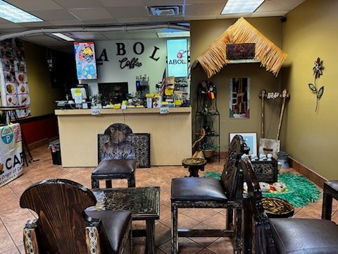 Interior of Abol Coffee & Bistro (a.k.a. Abol Cafe), specialty coffee shop in Louisville