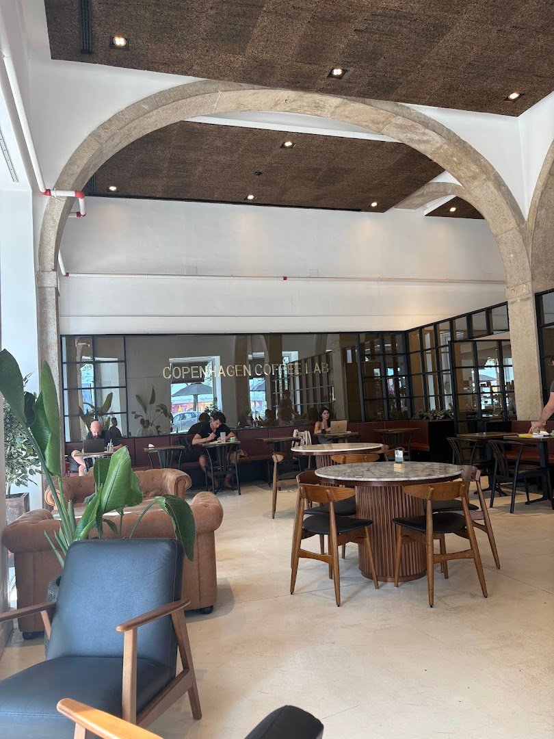 Interior of Copenhagen Coffee Lab, specialty coffee shop in Lisbon