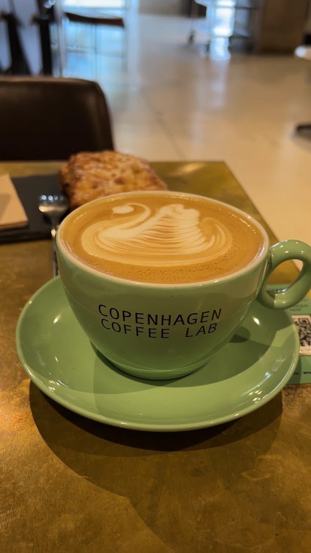 Coffee at Copenhagen Coffee Lab, specialty coffee shop in Lisbon