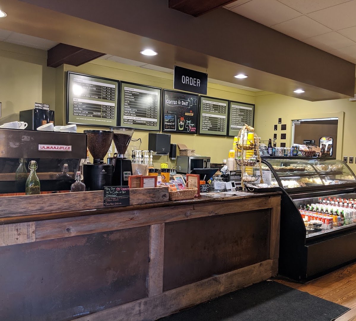 Interior of Heine Brothers - Clifton, specialty coffee shop in Louisville