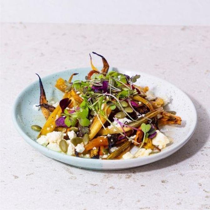 Food at Bluestone Lane Battery Park Café, specialty coffee shop in New York