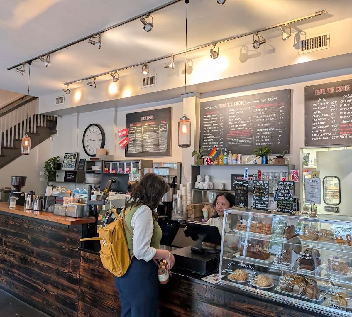 Interior of Morning Times, specialty coffee shop in Raleigh-Durham