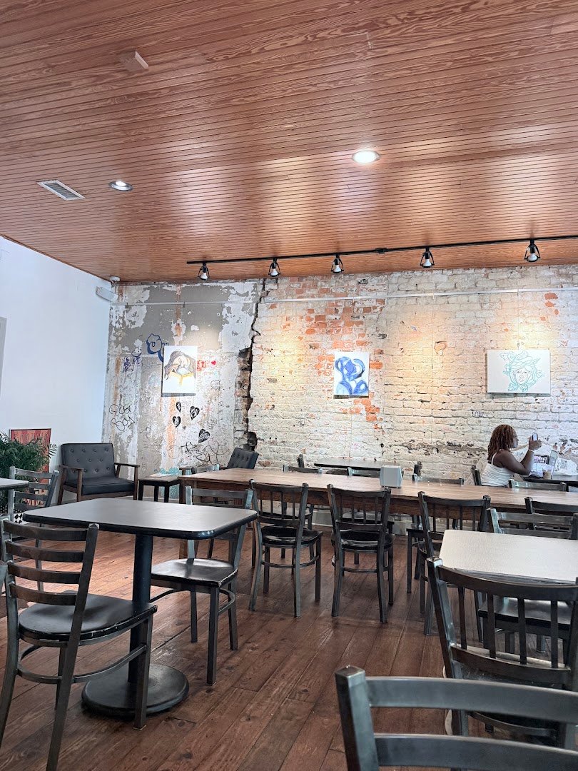 Interior of Morning Times, specialty coffee shop in Raleigh-Durham