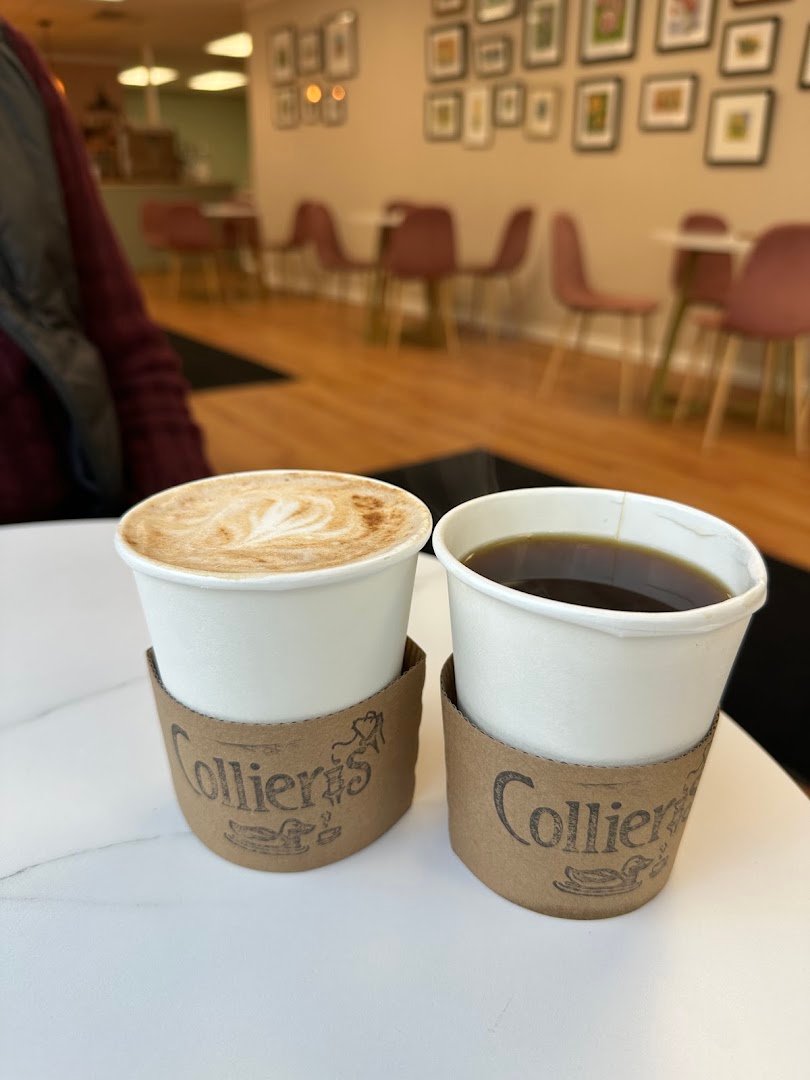 Coffee at Collier’s Cafe, specialty coffee shop in Rochester