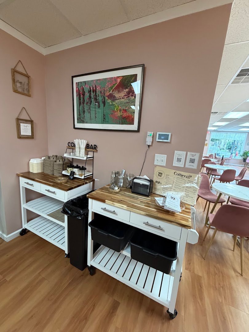 Interior of Collier’s Cafe, specialty coffee shop in Rochester