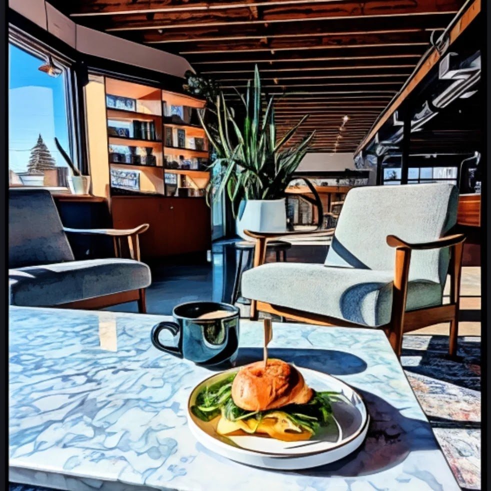 Interior of Ladder Coffee Roasters, specialty coffee shop in Spokane