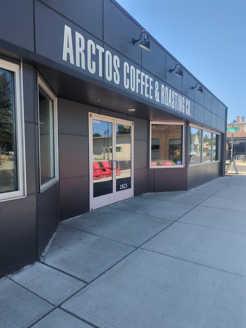 Storefront of Ladder Coffee Roasters, specialty coffee shop in Spokane