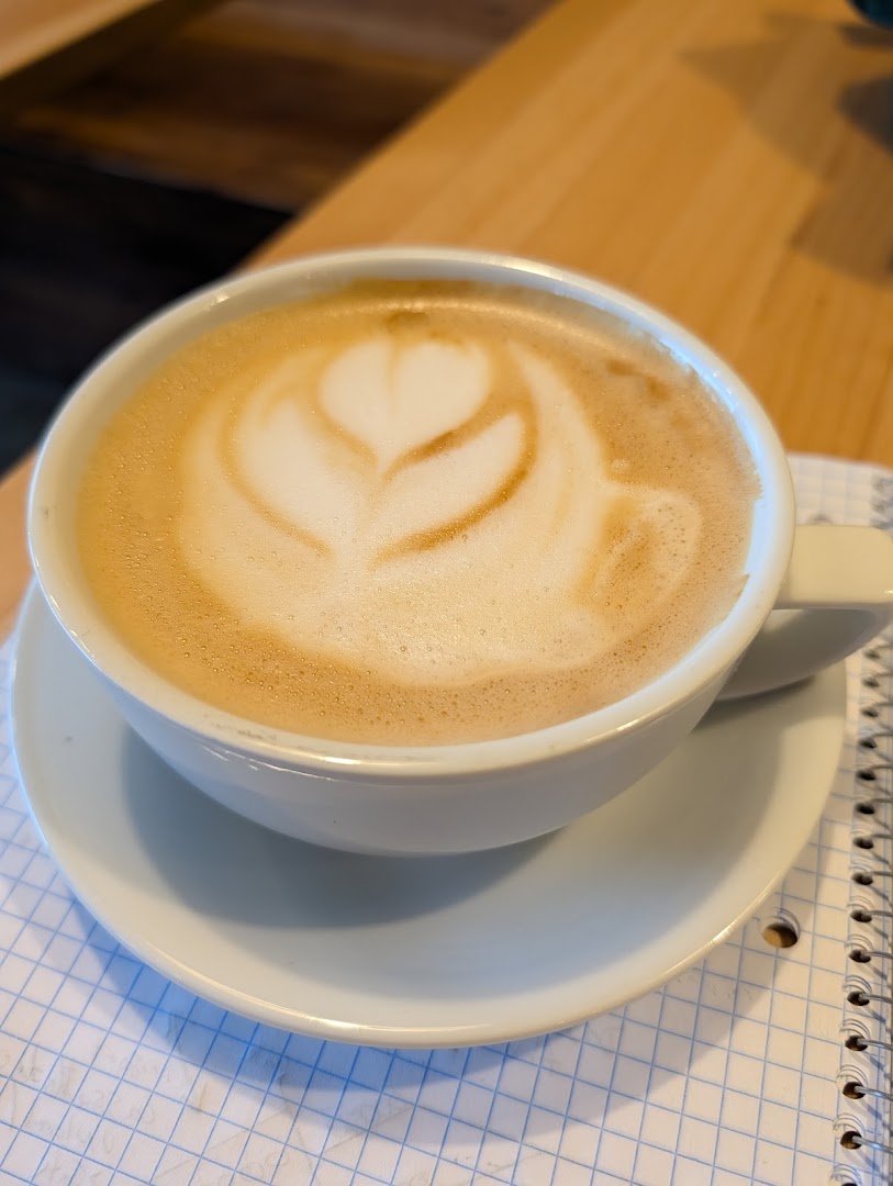 Coffee at Wildflyer Coffee, specialty coffee shop in Minneapolis