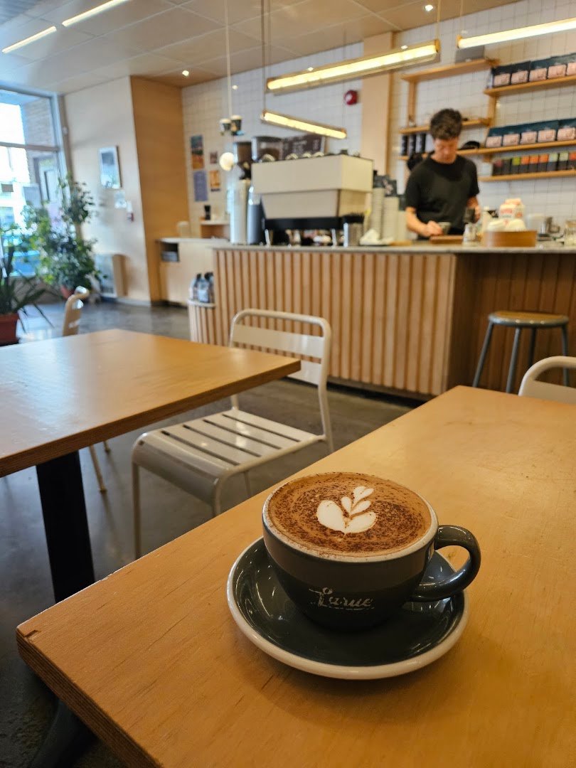 Coffee at Café Larue, specialty coffee shop in Montreal