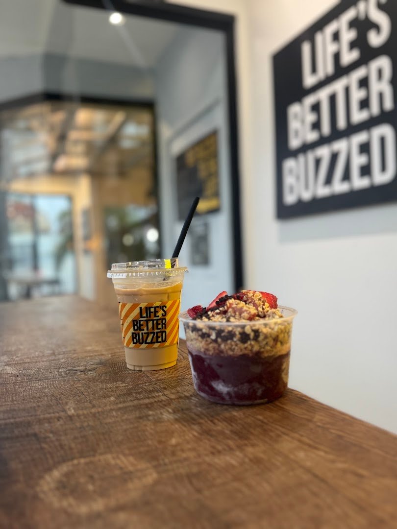 Coffee at Better Buzz Coffee Mission Beach, specialty coffee shop in San Diego