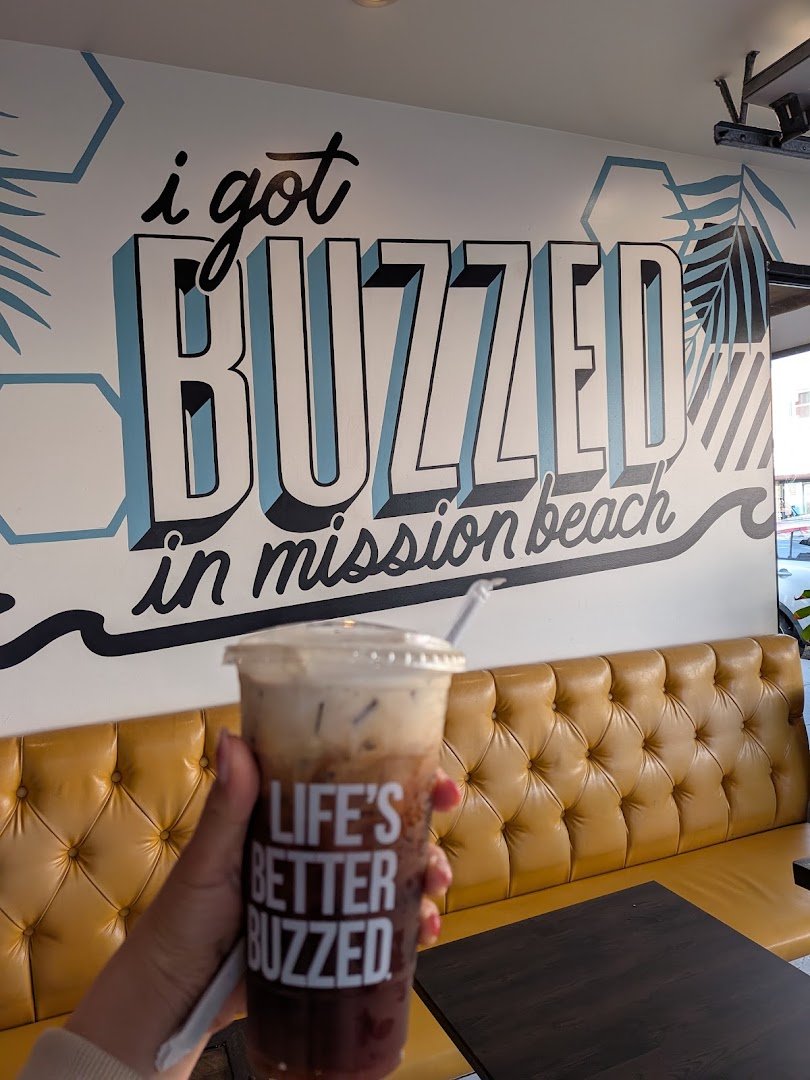 Coffee at Better Buzz Coffee Mission Beach, specialty coffee shop in San Diego