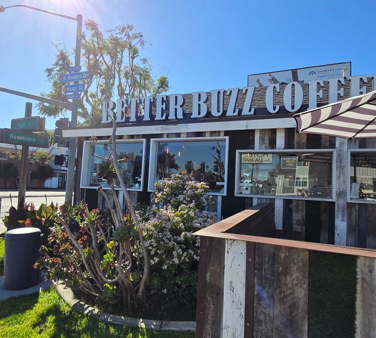 Storefront of Better Buzz Coffee Mission Gorge & Zion, specialty coffee shop in San Diego