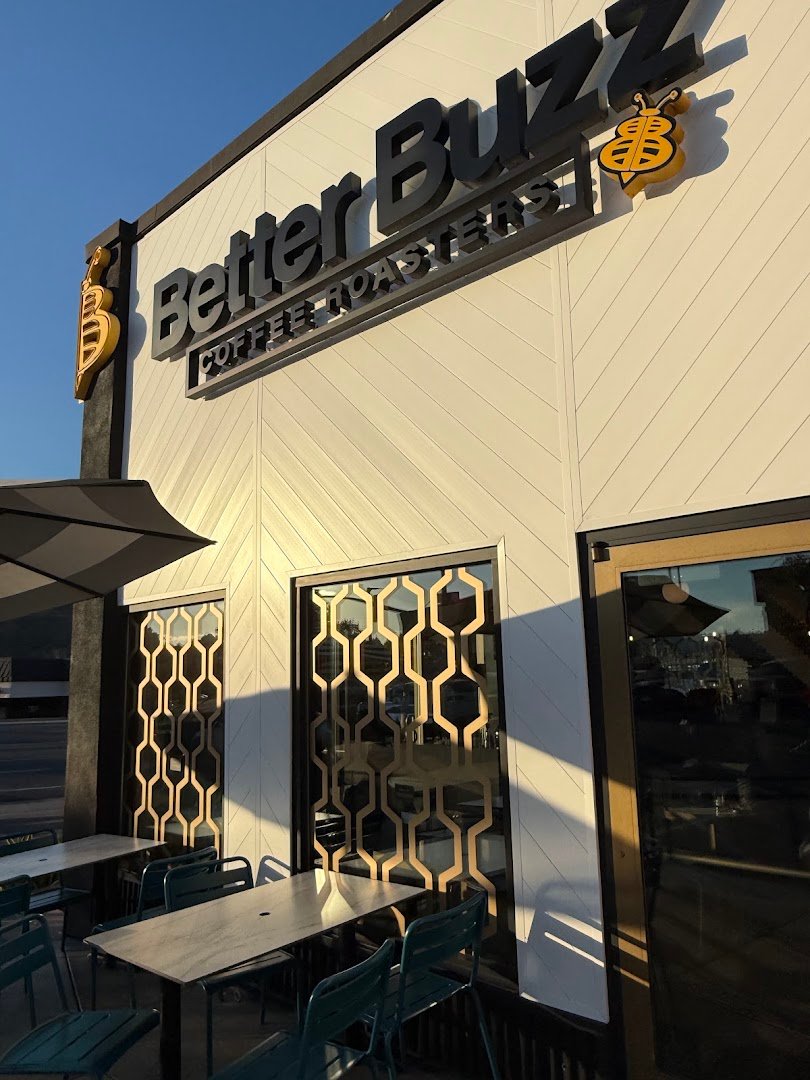 Storefront of Better Buzz Coffee Mission Gorge & Zion, specialty coffee shop in San Diego