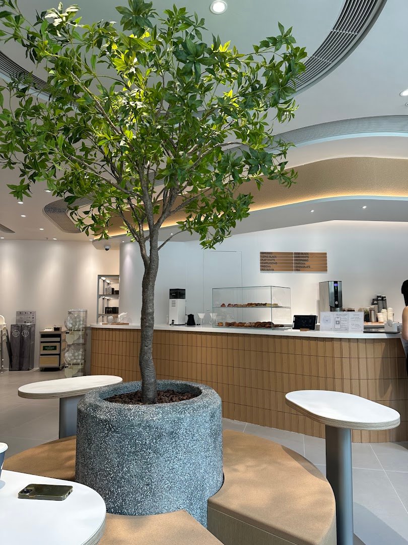 Interior of noc, specialty coffee shop in Hong Kong