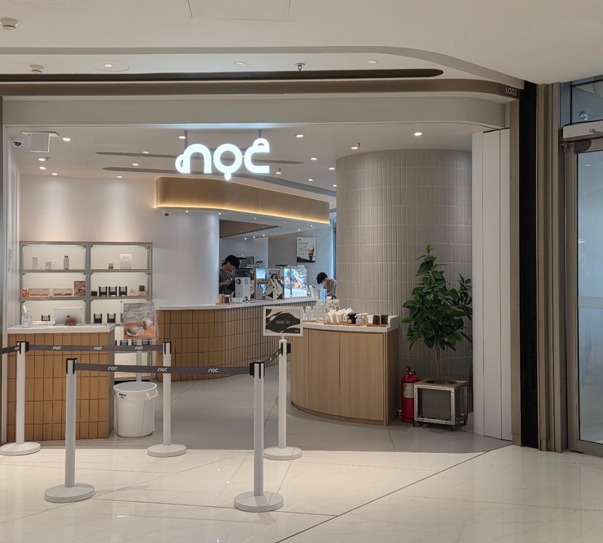Storefront of noc, specialty coffee shop in Hong Kong