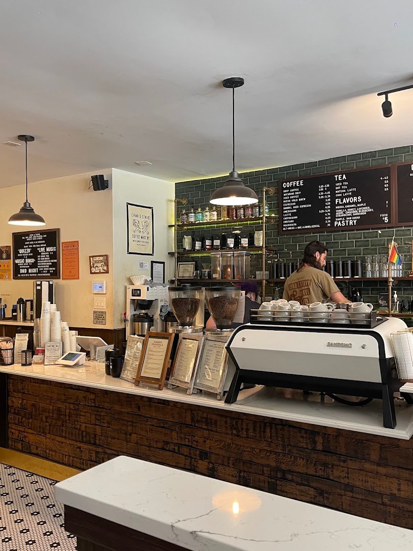 Interior of Char & Stave, specialty coffee shop in Philadelphia